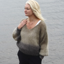 Milana Mohair Knit - Beige Ombre